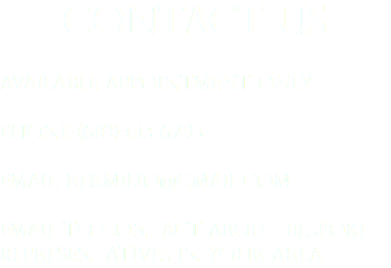 CONTACT US Available Appointment ONly Phone (610)-613-6793 Email: rermilio@gmail.com Email to contact about Bespoke representatives in your area